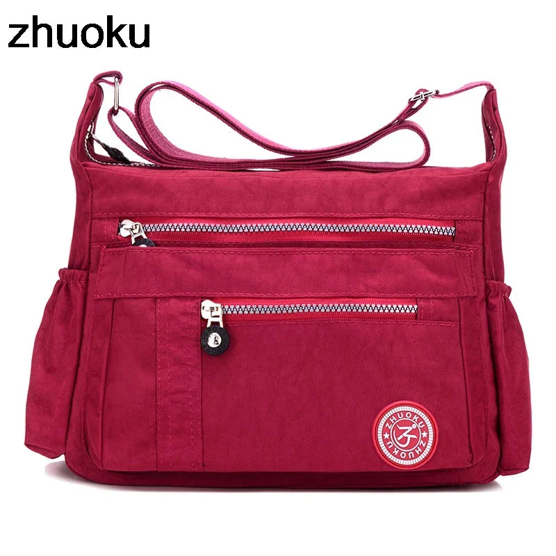 Luxury Women Messenger Bag Waterproof Nylon Shoulder Bags