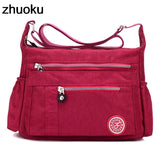 Luxury Women Messenger Bag Waterproof Nylon Shoulder Bags