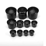 12Pcs 10-35mm Inner Diameter Black Round Furniture Chair