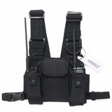 ABBREE Walkie Talkie Accessories Chest Harness Front Pack