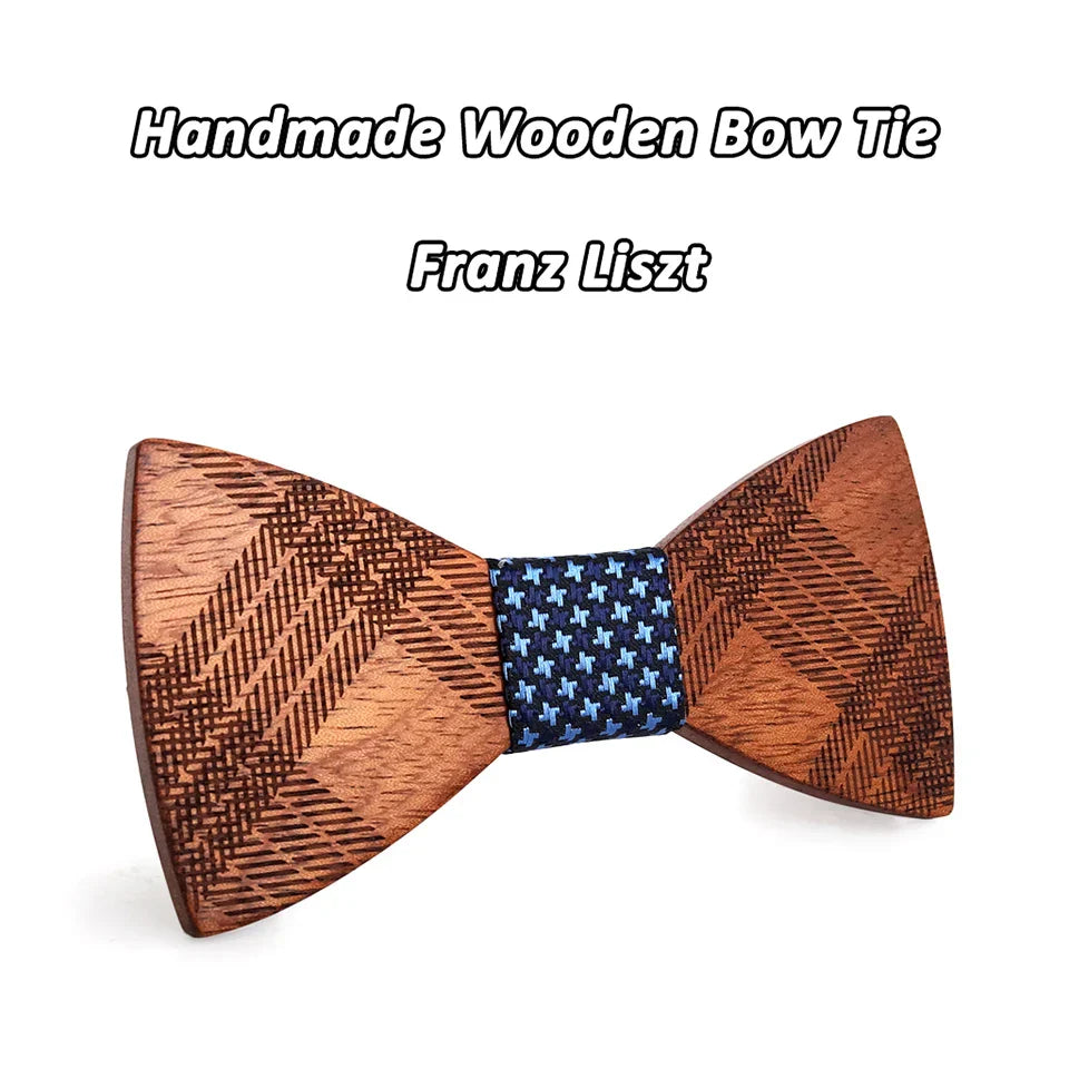 Mahoosive Wood Bow Ties for Mens Wedding Suits