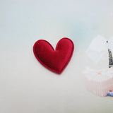 100pcs/lot DIY Velvet Heart padded applique Crafts with