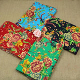 cottonlinen printed fabric chinese traditional Phoenix Peony flower
