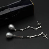 Genuine Freshwater Natural Long Pearl Earrings for Women,Trend