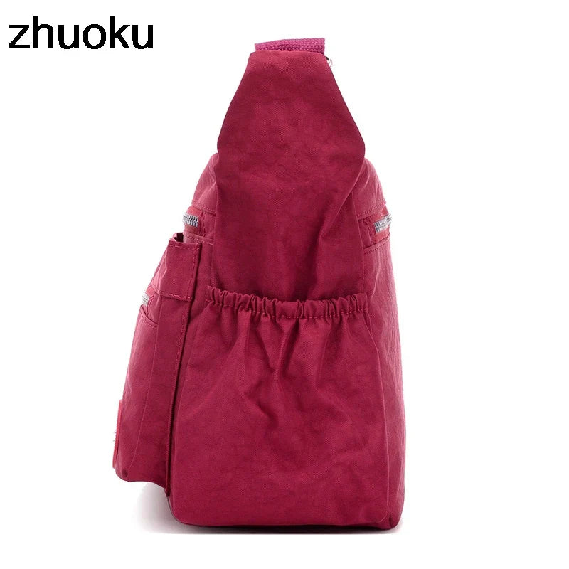 Luxury Women Messenger Bag Waterproof Nylon Shoulder Bags