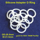 Chenkai 100pcs Clear Silicone Mam Adapter O Rings