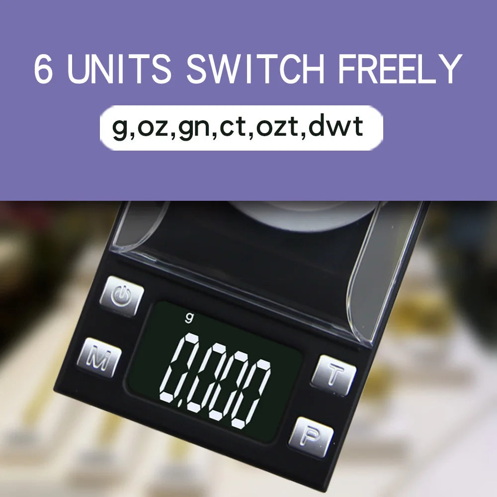 High Precision 0.001g 100g Electronic Jewelry Lab Scales