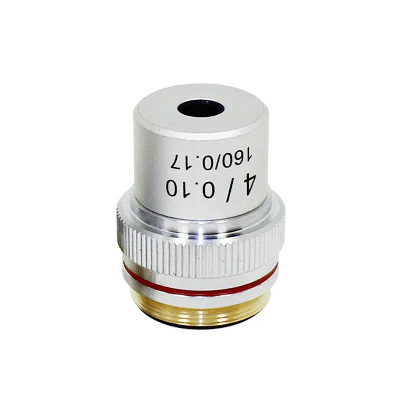 OSEELANG Microscope Objective Lens 4X 10X 40X 100X