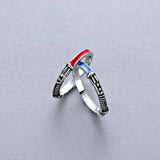 DCARZZ BestLightsaber Ring Set for Men Punk Vintage
