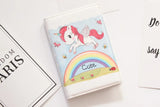 Cute Unicorn Girls Travel Abroad Passport Protection Set Waterproof  Passport Holder Card Wallet