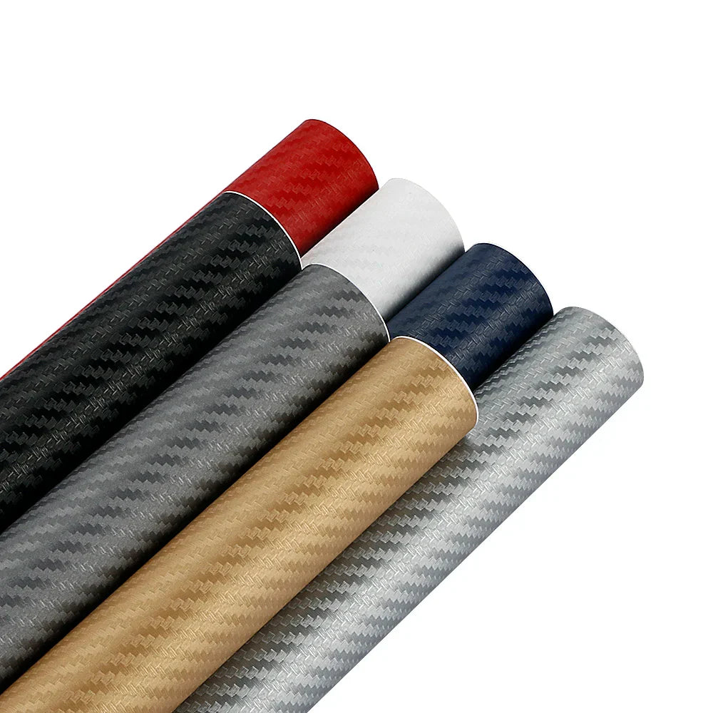 30cmx127cm 3D Carbon Fiber Vinyl Car Wrap Sheet