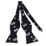 RBOCOTT Floral Self Tie Bow Tie Men's Silk
