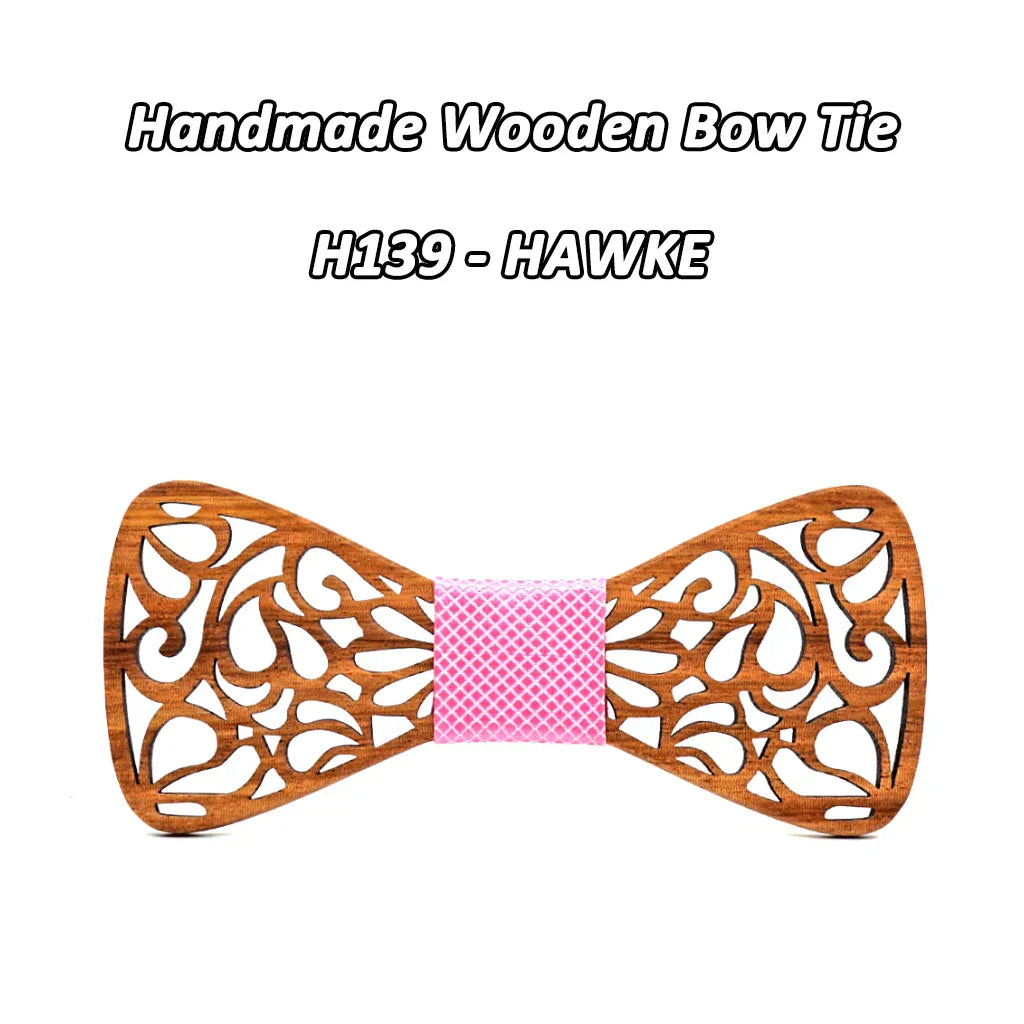 Mahoosive New Floral Wood Bow Ties for Men
