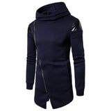 Hot New Design Men Long Hoodies Male Solid