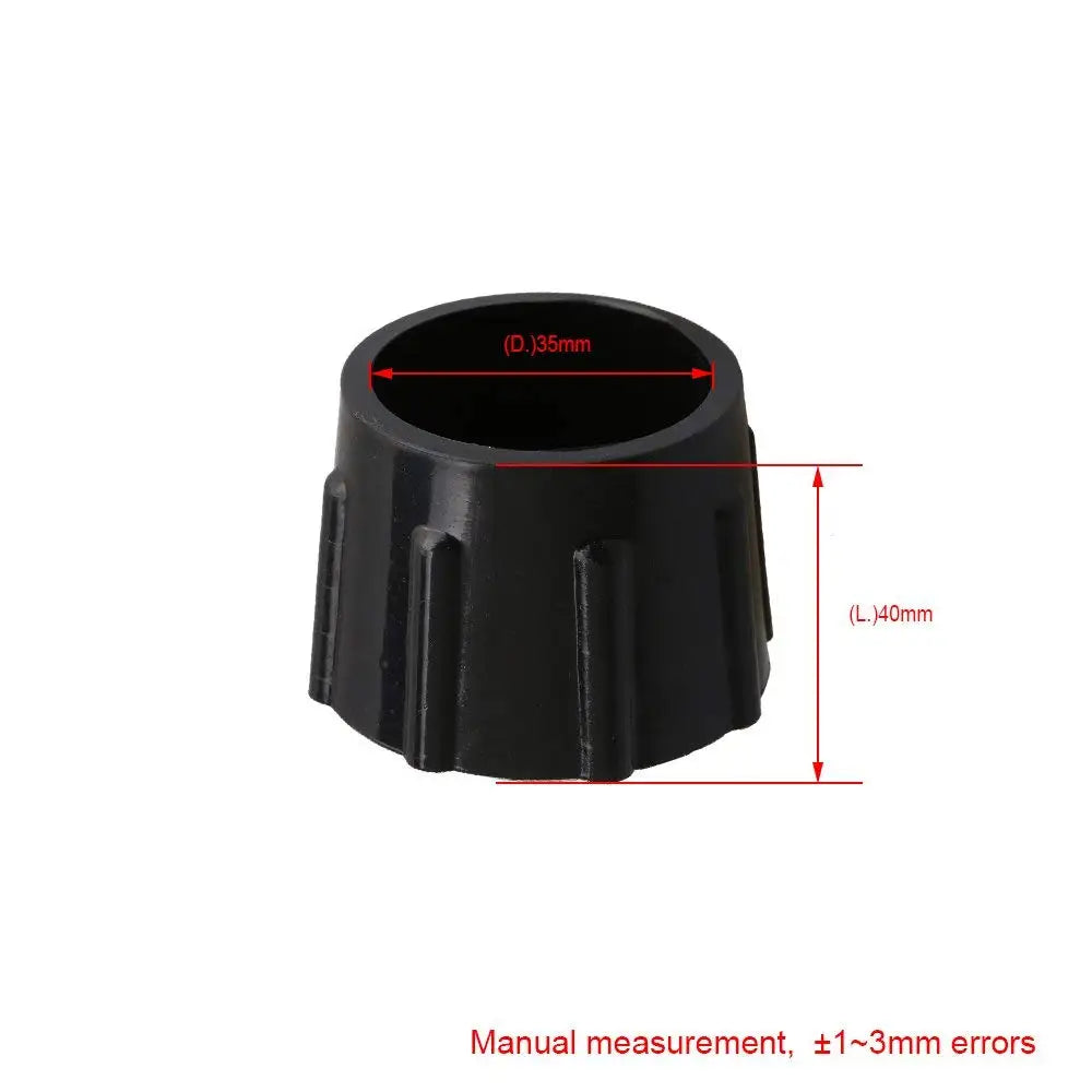 12Pcs 10-35mm Inner Diameter Black Round Furniture Chair