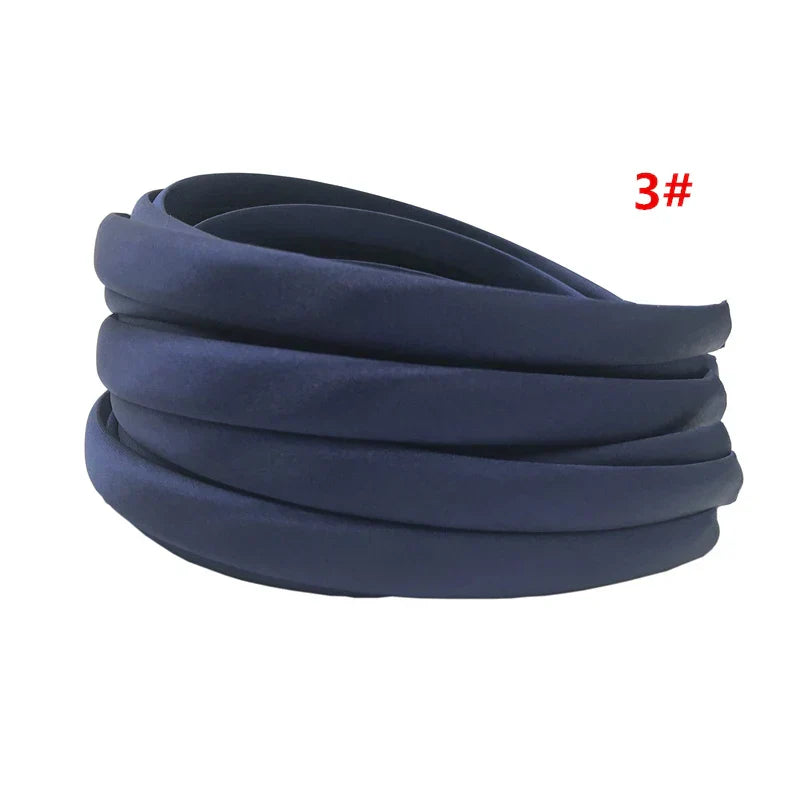 24Pcs/Lot 15mm 24 Colors Satin Fabric Covered Resin