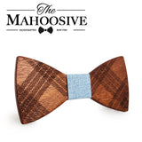 Mahoosive Wood Bow Ties for Mens Wedding Suits