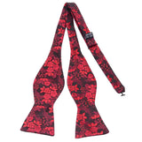 RBOCOTT Floral Self Tie Bow Tie Men's Silk