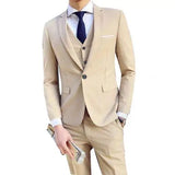 2021 Men's Sets Three-piece Wedding Business Men Formal