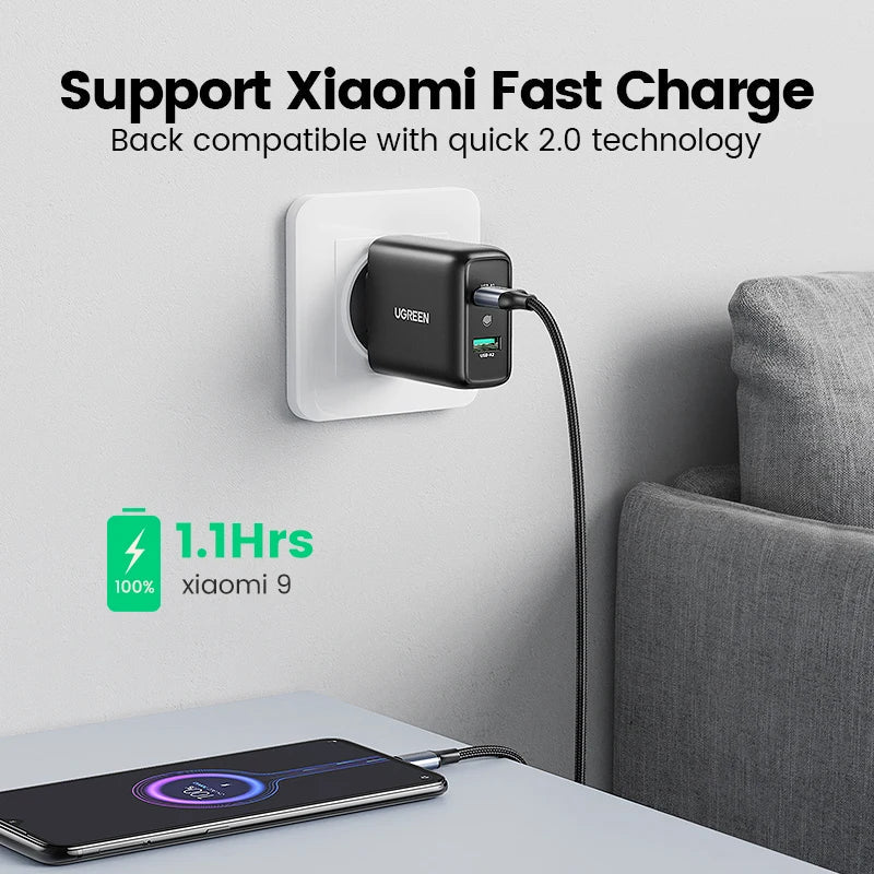 Ugreen USB Charger Quick Charge 3.0 36W Fast