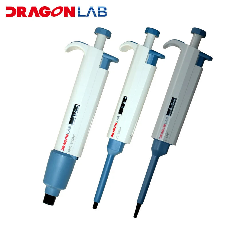 DLab Single-channel Adjustable Volume Mechanical Pipette-TopPette Dragon lab