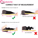 Gabrielle Deep Wave Closure Brazilian Human Hair 4x4