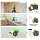 Huepar 3D Cross Line Self-leveling Laser Level 12