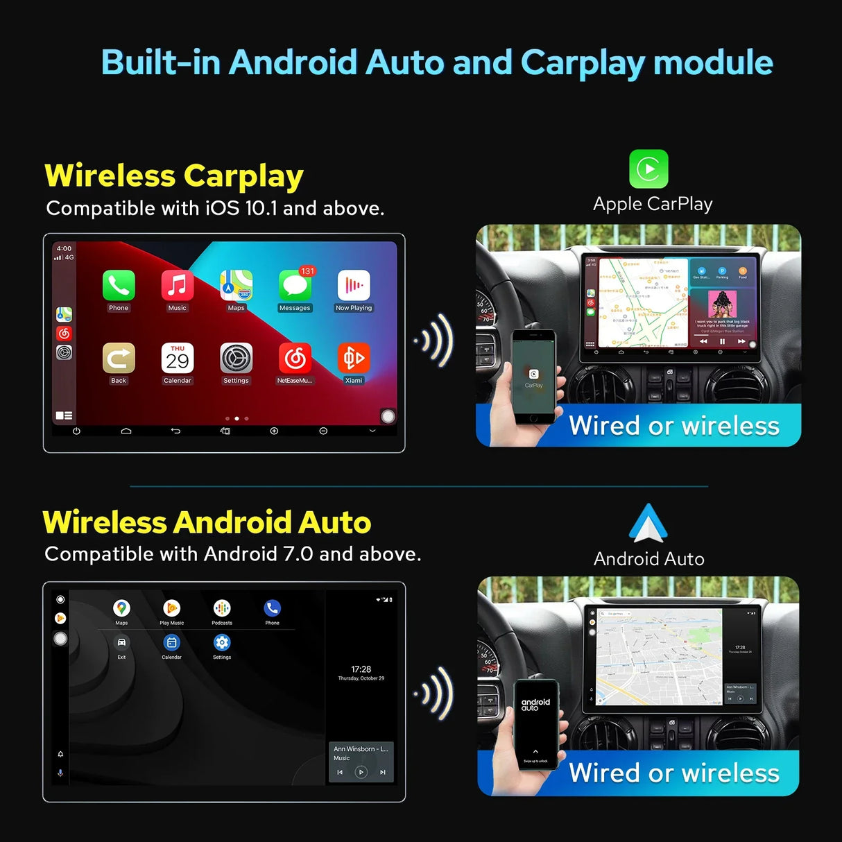 Newest 8GB 128GB 11.6 Inch Android Car Radio