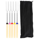 5PCS BBQ Fork Barbecue Cookware Outdoor Roasting Sticks