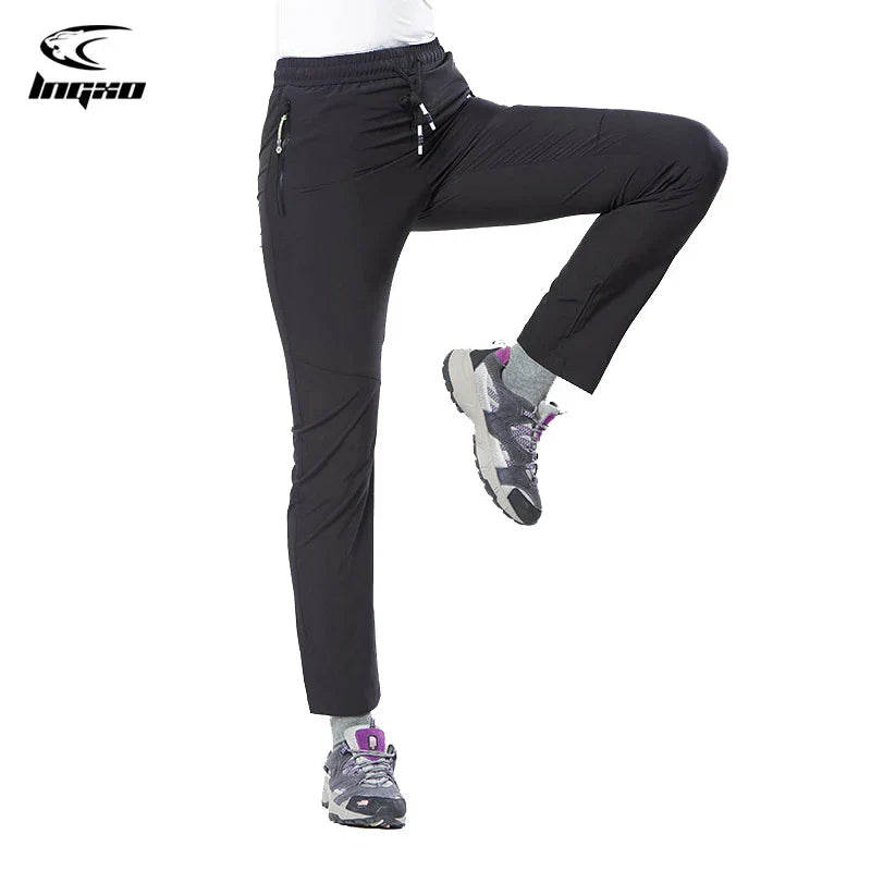 LNGXO Waterproof Trekking Hiking Pants Women Summer Quick