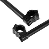 Black Motorcycle Handlebar Racing Adjustable CNC 32 33 35 36 37 39 41 45 48 50 51 MM Clip On Fork Tube Handle Bar For Cafe Racer