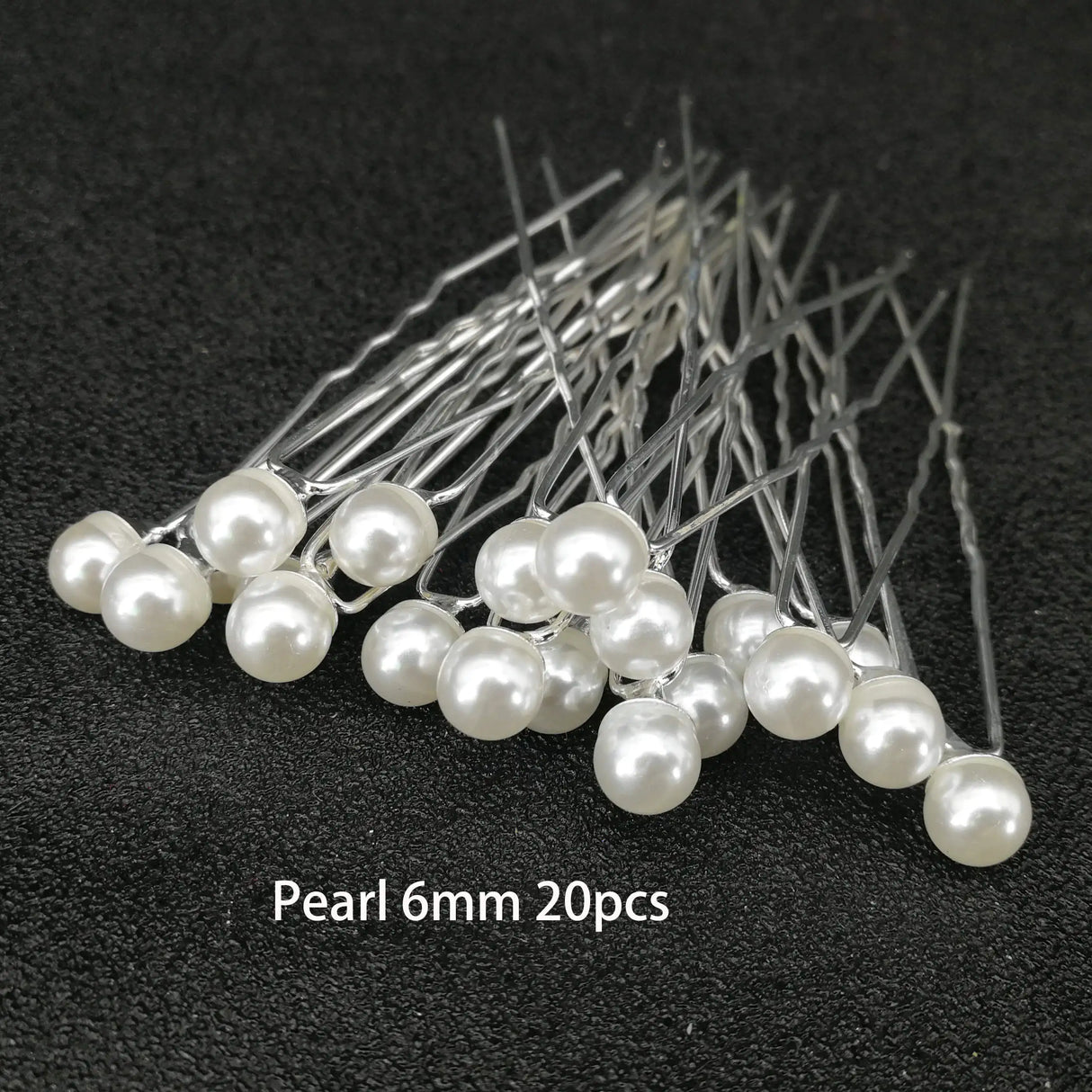 Fashion Metal U Shape Pearl Hairpin Clips Wedding
