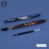 4PCS/Set Cool Chinese Dragon Pattern Gel Pen Black