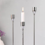 IMUWEN Metal Candle Holders Luxury Candlestick Fashion Wedding