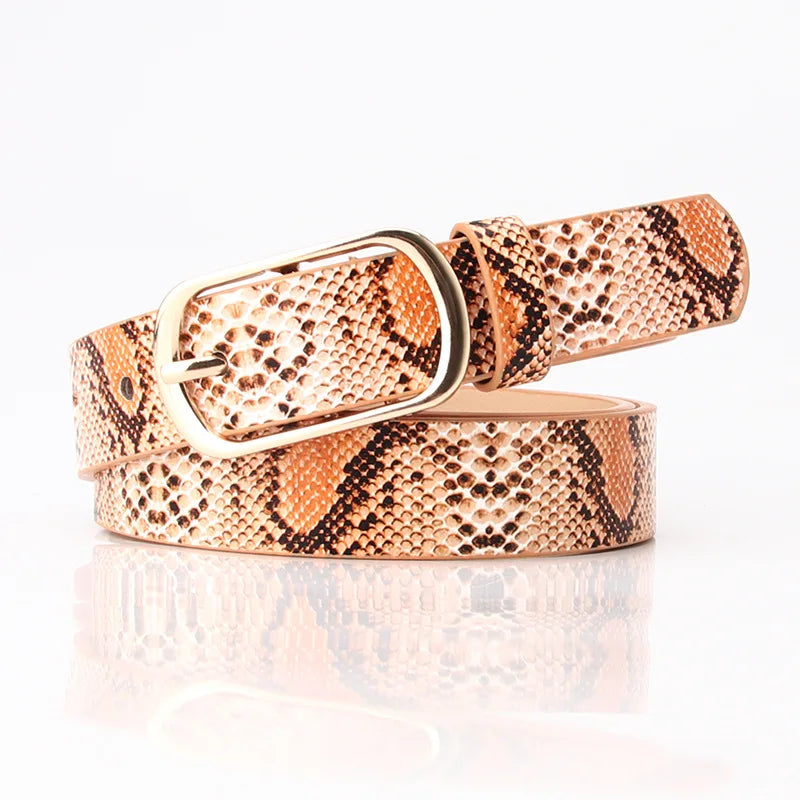 2021 Vintage Snake Leopard Print Belt for Women