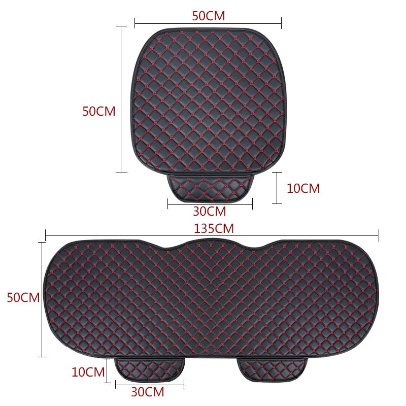 SEAMETAL Universal Car Seat Covers Pu Leather Car