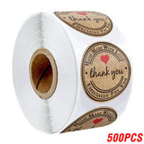 100500pcs Vintage Kraft Paper Stickers Scrapbook Gift Stationery