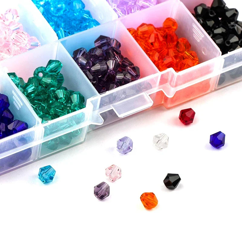 Wholesale 4mm6mm Bicone Beads glass beads Crystal Beads