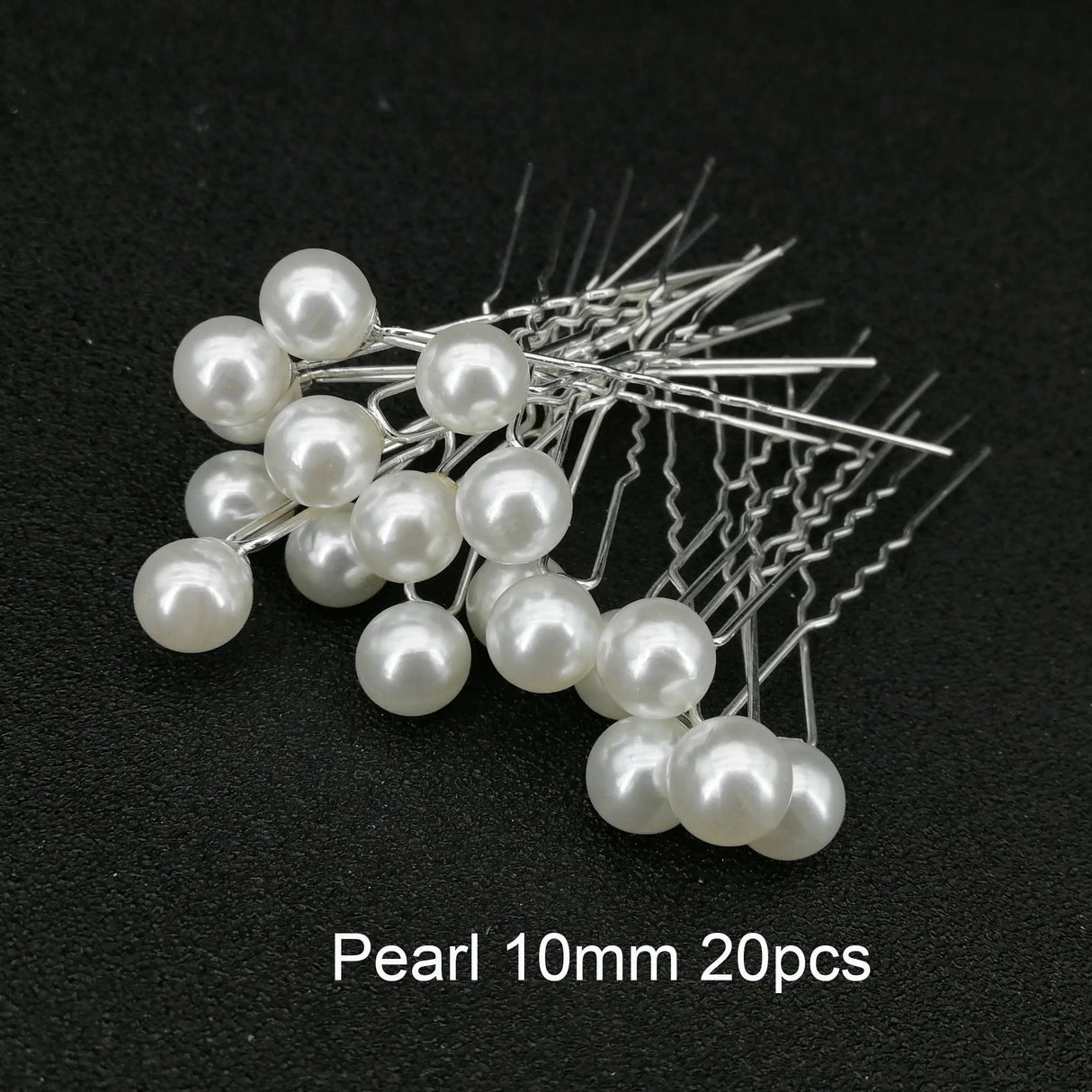Fashion Metal U Shape Pearl Hairpin Clips Wedding