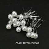 Fashion Metal U Shape Pearl Hairpin Clips Wedding