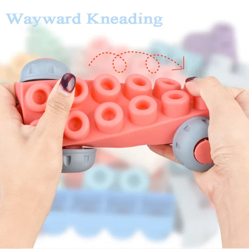 Baby Rubber Big Size Particle Bricks Toys DIY