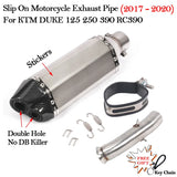 Slip on 51mm Motorcycle Exhaust System Muffler Escape