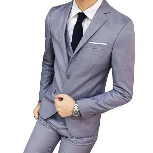 2021 Men's Sets Three-piece Wedding Business Men Formal