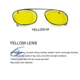 Depp Style Round Clip On Sunglasses Lens Blue