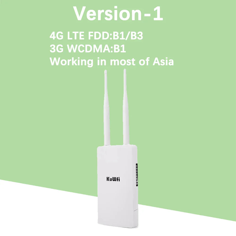 KuWFi 4g Outdoor Wifi Router With Sim Card