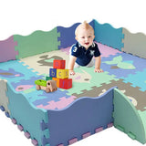 EVA Foam Play Mat with Fence Baby Puzzle