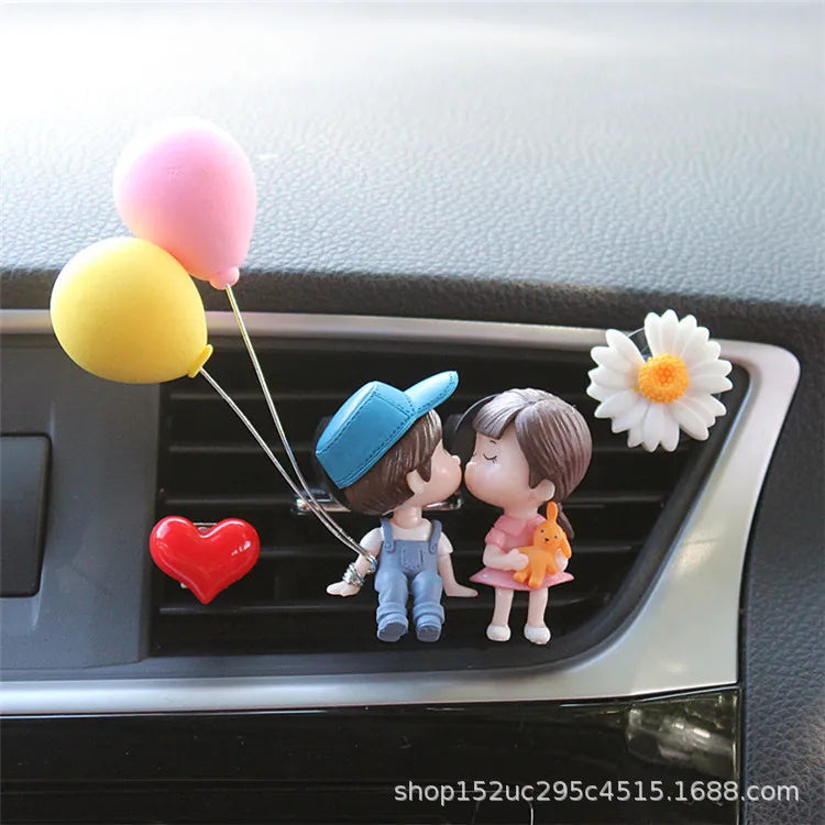 Car Air outlet clip Decoration Cute Cartoon Couples