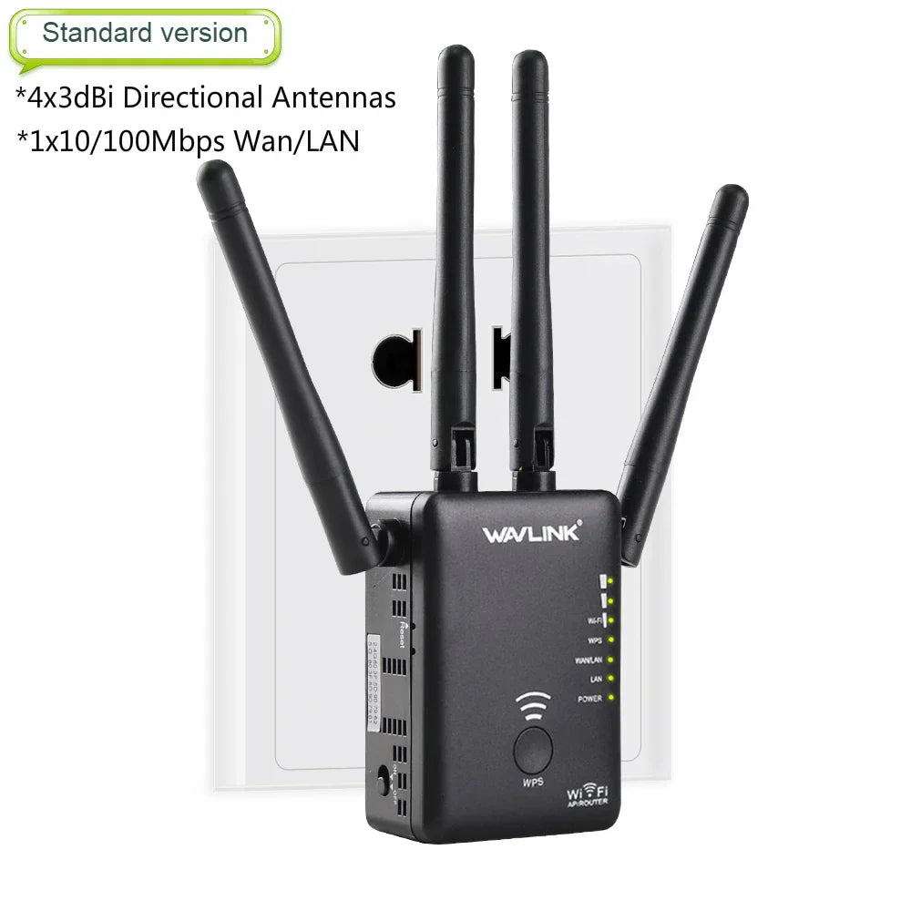 AC1200 WiFi Range Extender Wireless WiFi Repeater Router