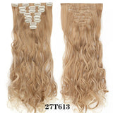 S-noilite Synthetic 24inch 140g 8PCS/set Clip In On