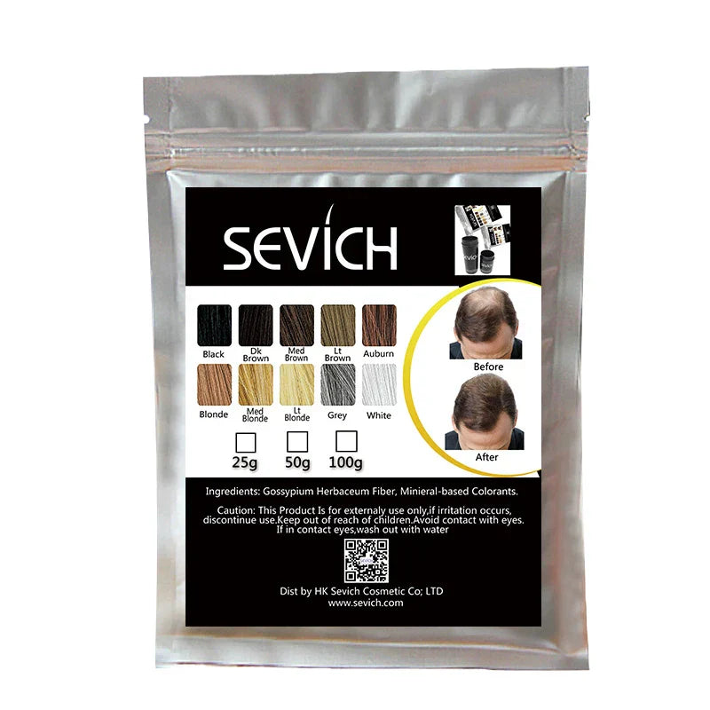 Sevich 125g Hair Fibers 10 Color Keratin Hair